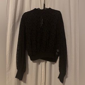 1. NWT Zara black top